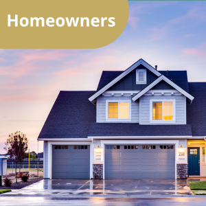 Image showing a home with link to Homeowners Page